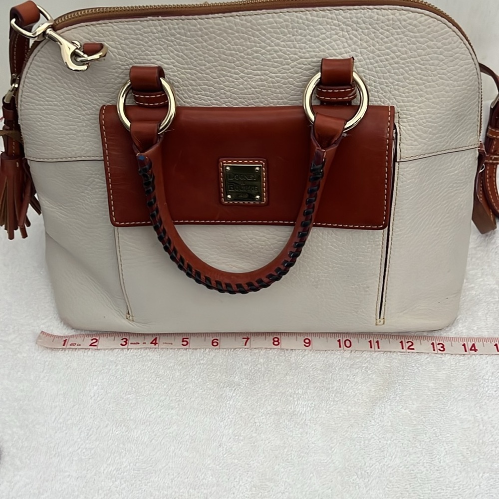 Dooney & Bourke cream satchel bag - Picture 14 of 16